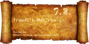 Trepák Mária névjegykártya